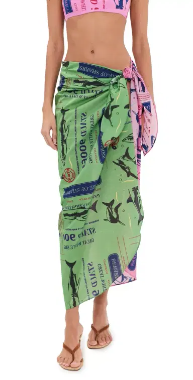 Staud Inlet Sarong Parcel Print | Thumbnail 1 Staud Inlet Sarong Parcel Print | Thumbnail 1