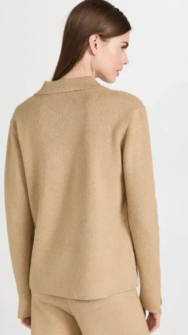 English Factory Polo Collar Knit Sweater Camel | Thumbnail 3 English Factory Polo Collar Knit Sweater Camel | Thumbnail 3