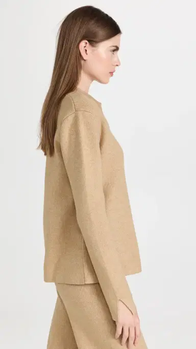 English Factory Polo Collar Knit Sweater Camel | Thumbnail 4 English Factory Polo Collar Knit Sweater Camel | Thumbnail 4
