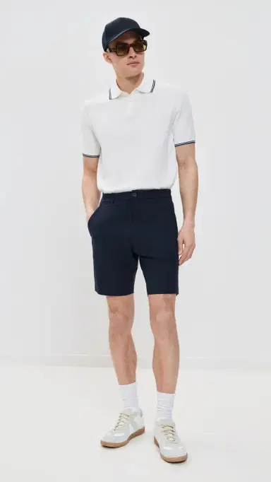 REIGNING CHAMP Stretch Warp Knit Coach's Standard Short 9.5 Navy 36 | Thumbnail 5
