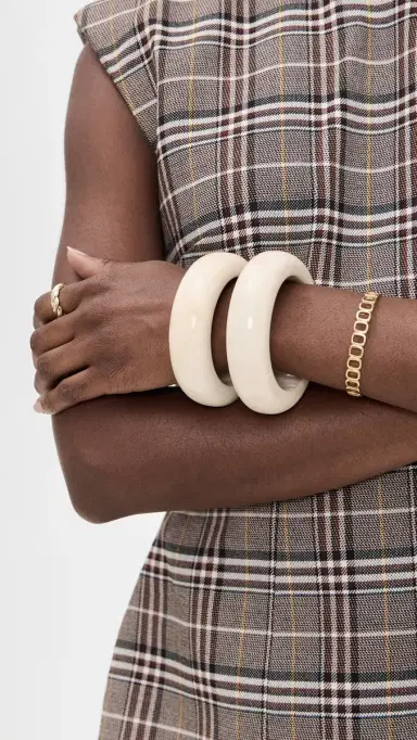 SHASHI Bangle Set Beige One Size | Thumbnail 3