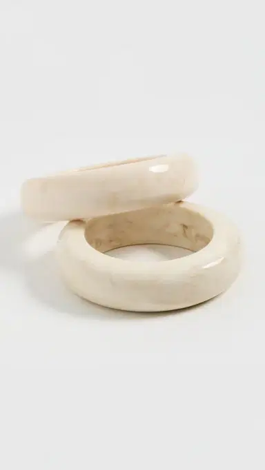 SHASHI Bangle Set Beige One Size | Thumbnail 4