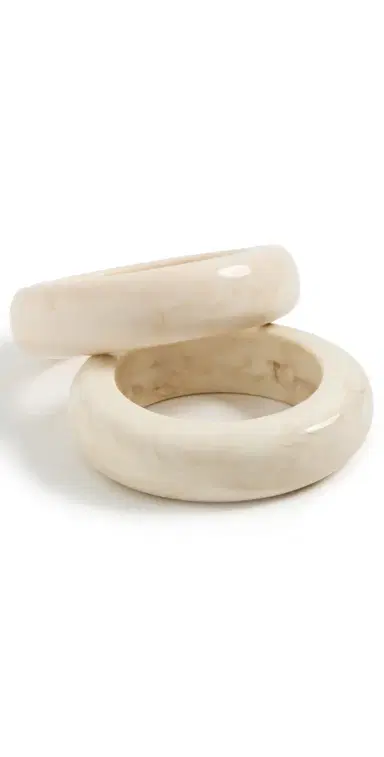 SHASHI Bangle Set Beige One Size | Thumbnail 1