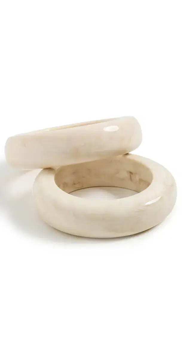 SHASHI Bangle Set Beige One Size
