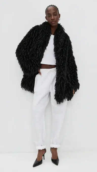 CULTNAKED Purrr Coat Black One Size | Thumbnail 2 CULTNAKED Purrr Coat Black One Size | Thumbnail 2