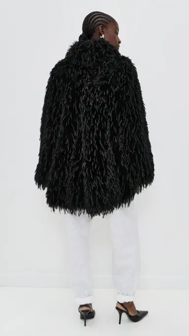 CULTNAKED Purrr Coat Black One Size | Thumbnail 3 CULTNAKED Purrr Coat Black One Size | Thumbnail 3