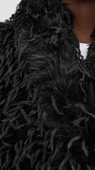 CULTNAKED Purrr Coat Black One Size | Thumbnail 6 CULTNAKED Purrr Coat Black One Size | Thumbnail 6