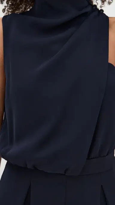 BLACK HALO Floella Jumpsuit Navy | Thumbnail 6