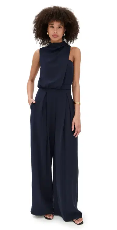 BLACK HALO Floella Jumpsuit Navy | Thumbnail 1