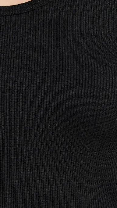 Splits59 Ashby Rib Crop Top Black S | Thumbnail 6