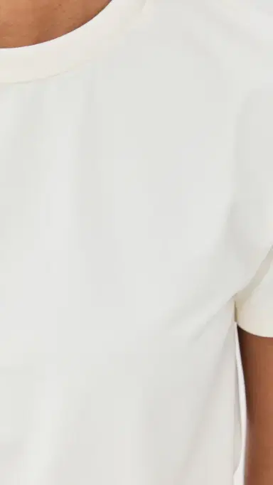 LIONESS Essential Crew Neck oose Tee Porcelain | Thumbnail 6