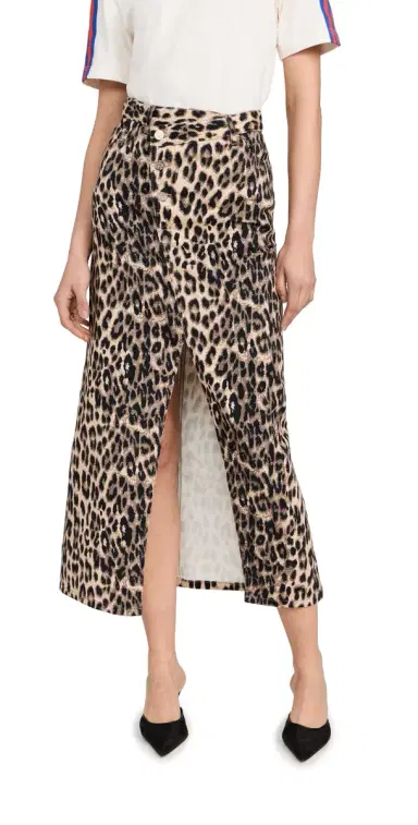 Baum und Pferdgarten Sigge Skirt Brown Baum Leopard | Thumbnail 1 Baum und Pferdgarten Sigge Skirt Brown Baum Leopard | Thumbnail 1