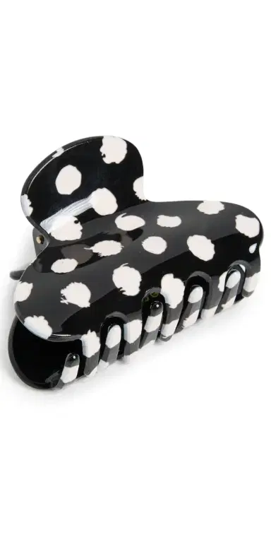 Lele Sadoughi Mini Polka Dot Claw Clip Jet One Size | Thumbnail 1 Lele Sadoughi Mini Polka Dot Claw Clip Jet One Size | Thumbnail 1