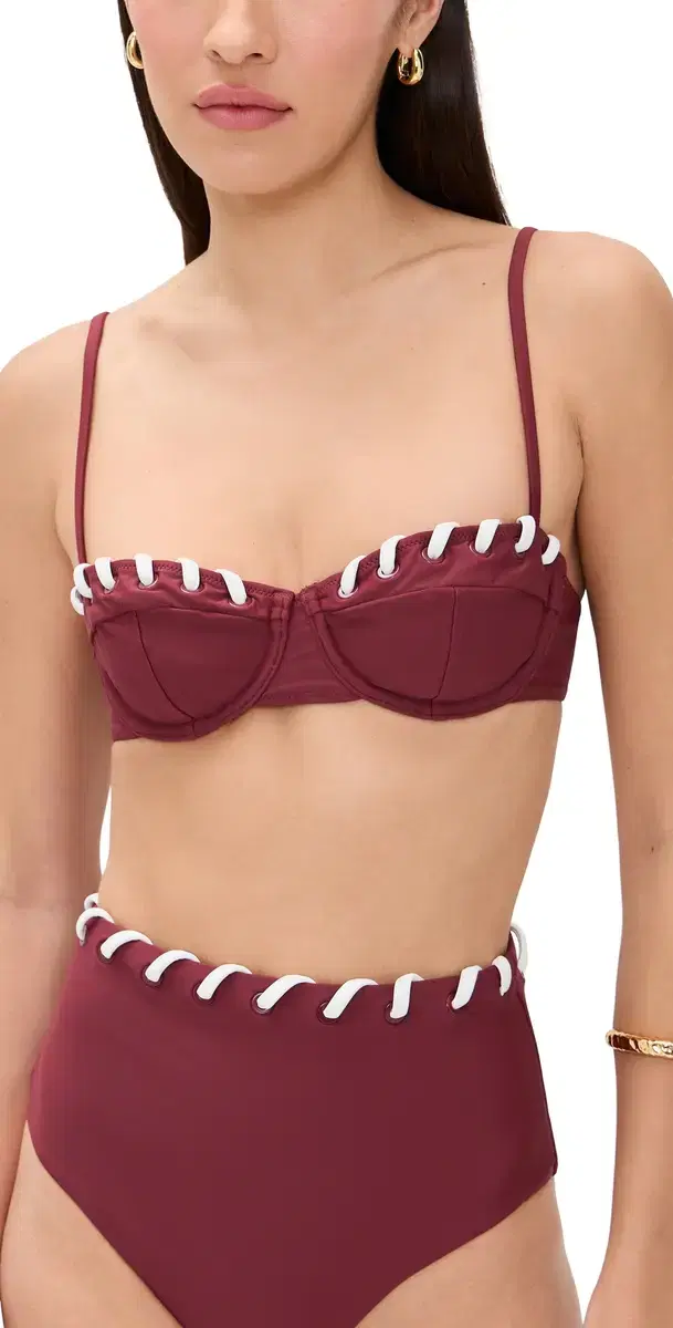 Recca Balconette Bikini Top Oxblood Multi