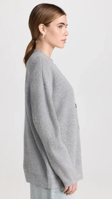 Jenni Kayne Cashmere Cocoon Cardigan Heather Grey M | Thumbnail 4 Jenni Kayne Cashmere Cocoon Cardigan Heather Grey M | Thumbnail 4