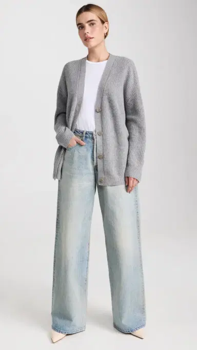 Jenni Kayne Cashmere Cocoon Cardigan Heather Grey M | Thumbnail 5 Jenni Kayne Cashmere Cocoon Cardigan Heather Grey M | Thumbnail 5