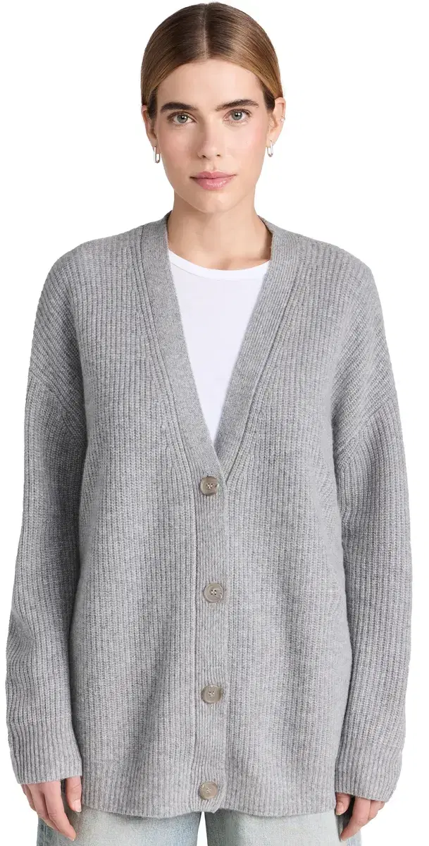 Jenni Kayne Cashmere Cocoon Cardigan Heather Grey
