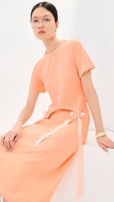 Simone Rocha Bow Tail Easy T-Shirt Clementine | Thumbnail 2
