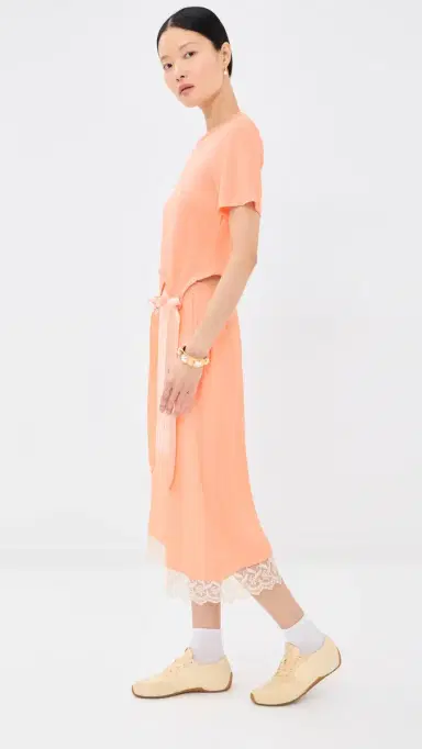Simone Rocha Bow Tail Easy T-Shirt Clementine | Thumbnail 5