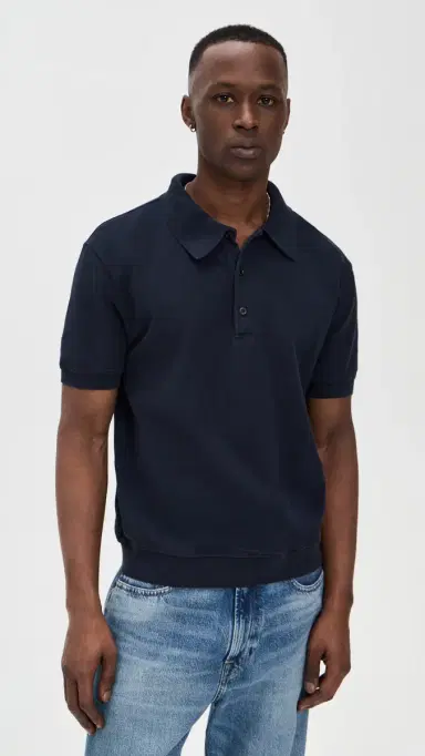 Citizens of Humanity Banded Polo In Pique | Thumbnail 2 Citizens of Humanity Banded Polo In Pique | Thumbnail 2