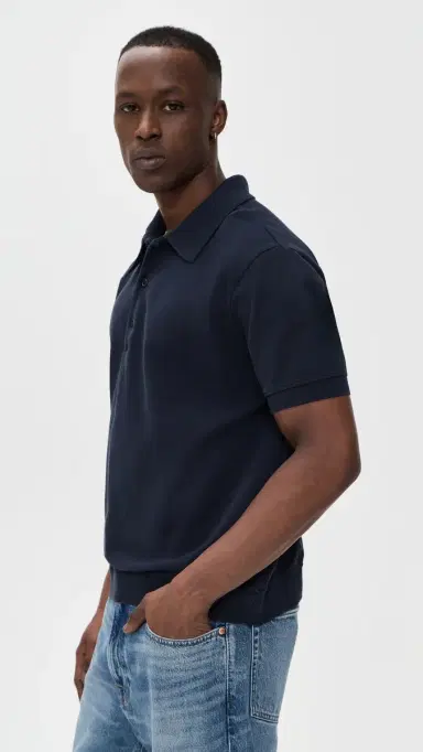 Citizens of Humanity Banded Polo In Pique | Thumbnail 4 Citizens of Humanity Banded Polo In Pique | Thumbnail 4