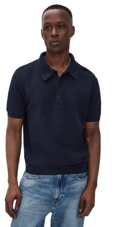 Citizens of Humanity Banded Polo In Pique | Thumbnail 1 Citizens of Humanity Banded Polo In Pique | Thumbnail 1