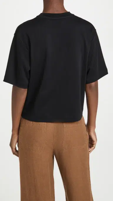Vince Wide Sleeve Crop Tee Black | Thumbnail 3 Vince Wide Sleeve Crop Tee Black | Thumbnail 3