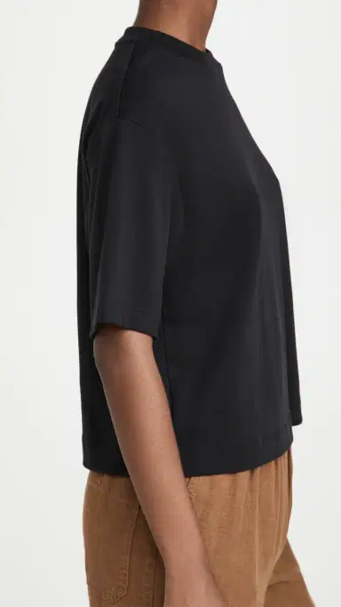 Vince Wide Sleeve Crop Tee Black | Thumbnail 4 Vince Wide Sleeve Crop Tee Black | Thumbnail 4