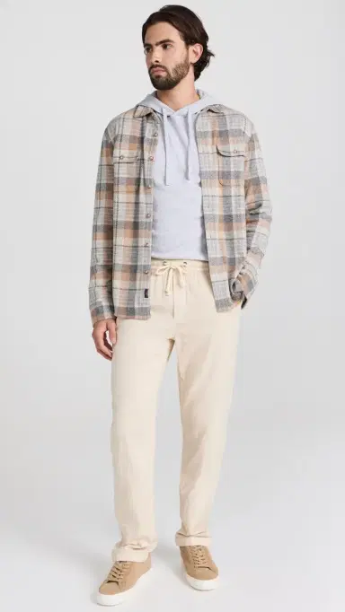 Faherty Sunwashed Slub Hoodie Light Grey Heather | Thumbnail 5 Faherty Sunwashed Slub Hoodie Light Grey Heather | Thumbnail 5