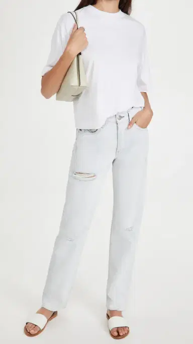 Vince Wide Sleeve Crop Tee Optic White | Thumbnail 5 Vince Wide Sleeve Crop Tee Optic White | Thumbnail 5