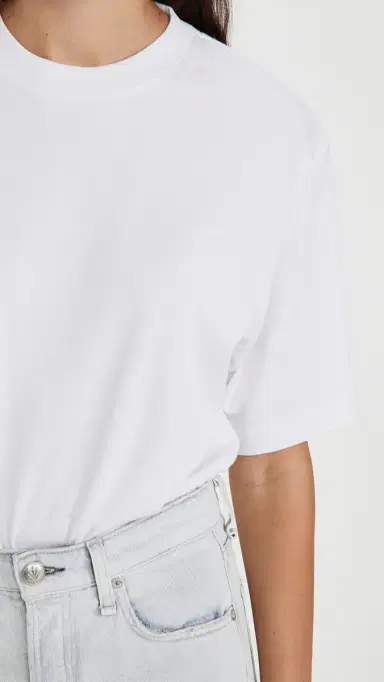 Vince Wide Sleeve Crop Tee Optic White | Thumbnail 6 Vince Wide Sleeve Crop Tee Optic White | Thumbnail 6