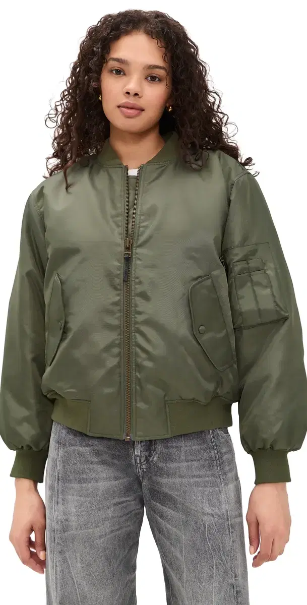 Leon Bomber Jacket Army Green