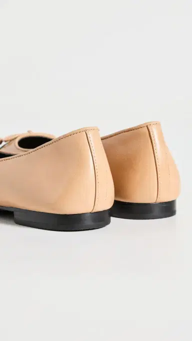Tory Burch Cap Toe Ballet Flats Ginger Shortbread/Black 8 | Thumbnail 4 Tory Burch Cap Toe Ballet Flats Ginger Shortbread/Black 8 | Thumbnail 4