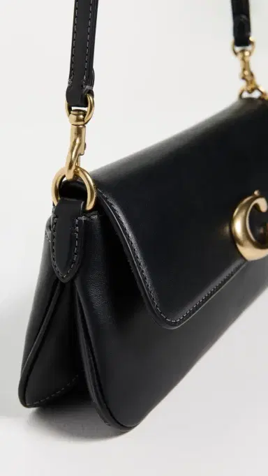 Coach Refined Calf Leather Jet Shoulder Bag B4/Black | Thumbnail 5 Coach Refined Calf Leather Jet Shoulder Bag B4/Black | Thumbnail 5
