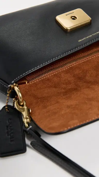Coach Refined Calf Leather Jet Shoulder Bag B4/Black | Thumbnail 6 Coach Refined Calf Leather Jet Shoulder Bag B4/Black | Thumbnail 6