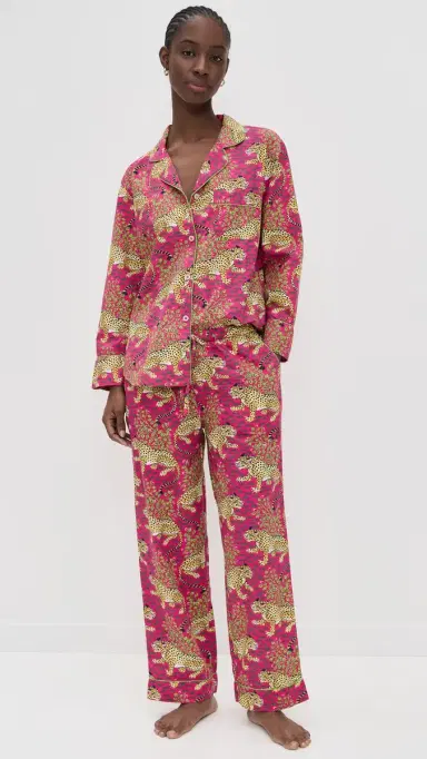 Printfresh Long Pajama Set Bagheera/Hot Pink L | Thumbnail 2