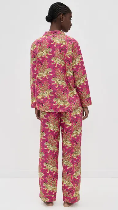 Printfresh Long Pajama Set Bagheera/Hot Pink L | Thumbnail 3