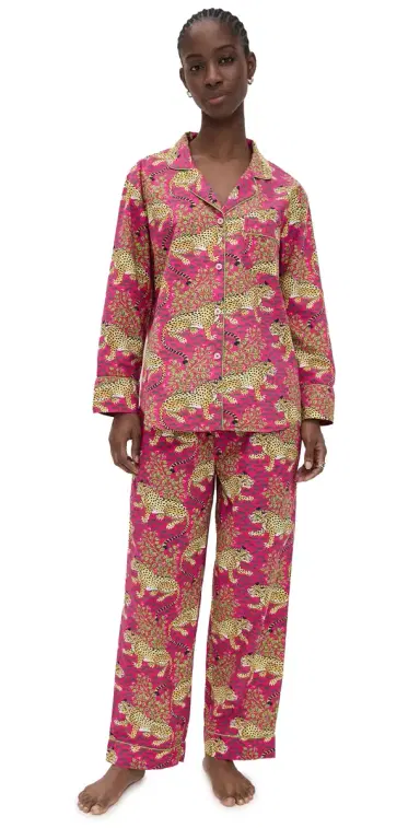 Printfresh Long Pajama Set Bagheera/Hot Pink L | Thumbnail 1