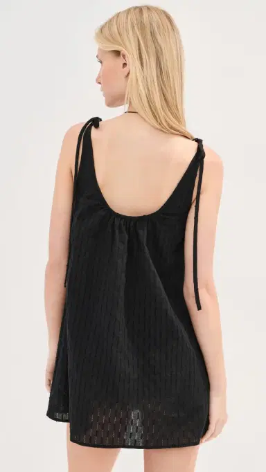 LE BOP kylar Eyelet Mini Dress Black | Thumbnail 3
