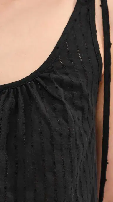 LE BOP kylar Eyelet Mini Dress Black | Thumbnail 6