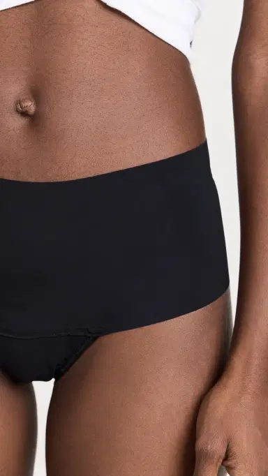 Hanky Panky Breathe Hi Rise Thong 3 Pack Black M | Thumbnail 4