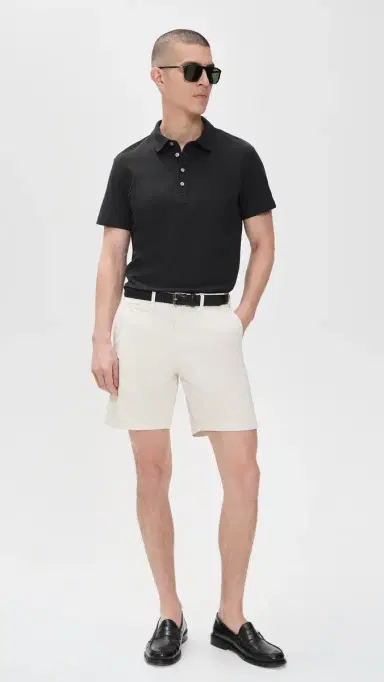 Billy Reid Pensacola Pique Polo Black S | Thumbnail 5