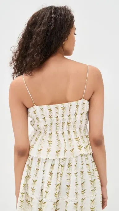La Maregold Beatrice Top Lily Of The Valley Print Green | Thumbnail 3 La Maregold Beatrice Top Lily Of The Valley Print Green | Thumbnail 3