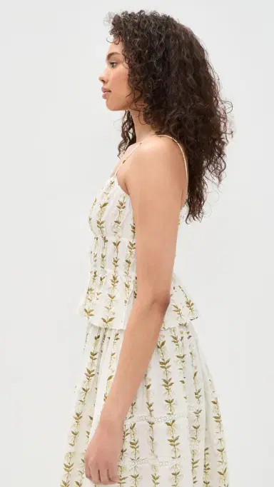 La Maregold Beatrice Top Lily Of The Valley Print Green | Thumbnail 4 La Maregold Beatrice Top Lily Of The Valley Print Green | Thumbnail 4