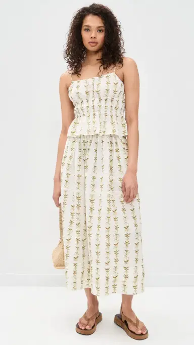La Maregold Beatrice Top Lily Of The Valley Print Green | Thumbnail 5 La Maregold Beatrice Top Lily Of The Valley Print Green | Thumbnail 5