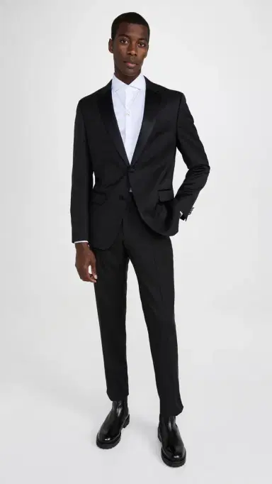 BOSS Slim Fit Tuxedo Black 54 | Thumbnail 2