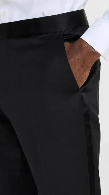 BOSS Slim Fit Tuxedo Black 54 | Thumbnail 6
