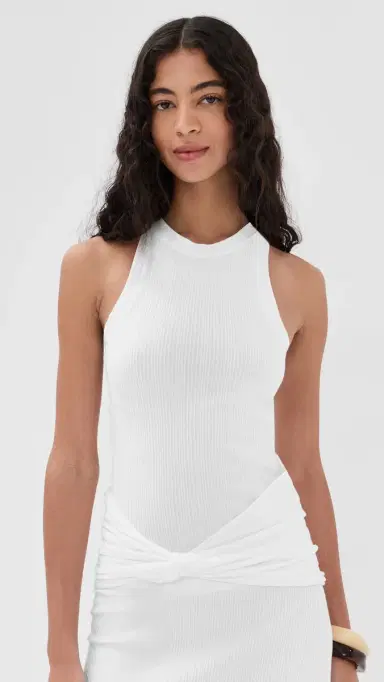 Victoria Beckham Rib Tank White | Thumbnail 2