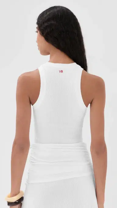 Victoria Beckham Rib Tank White | Thumbnail 3
