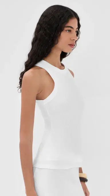 Victoria Beckham Rib Tank White | Thumbnail 4